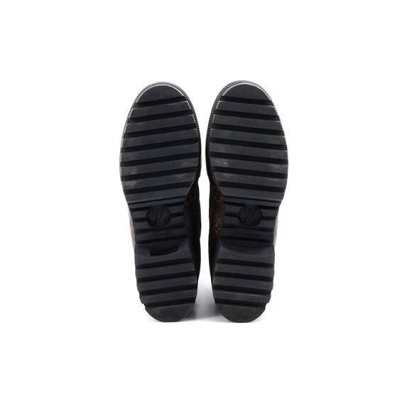 Louis Vuitton Women's Laureate Platform Desert Boots Suede with Monogram Canvas - Picture 4 of 5